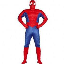 Disfraz adulto spiderman musculoso talla m