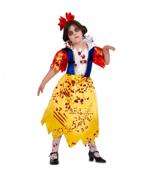 Disfraz de Blancanieves zombie para niña