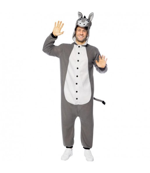 Disfraz de Burro kigurumi para hombre