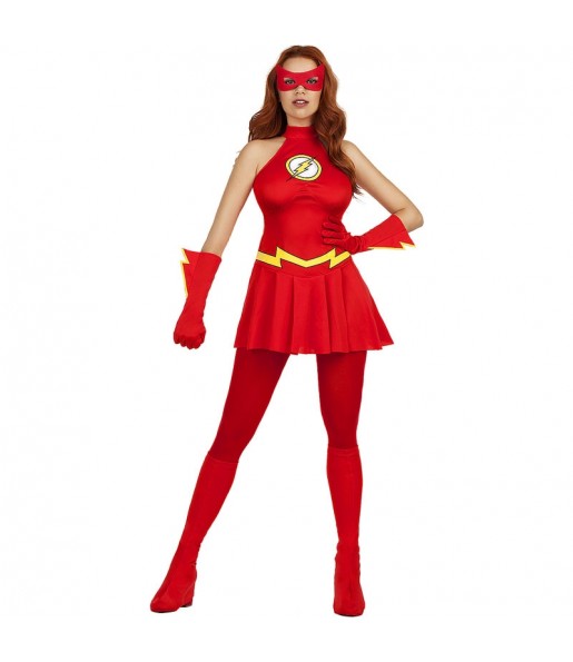 Disfraz de Superheroína Flash para mujer