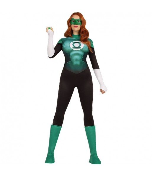 Disfraz de Superheroína Linterna Verde para mujer