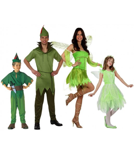 Grupo Disfraces de Peter Pan y Campanilla