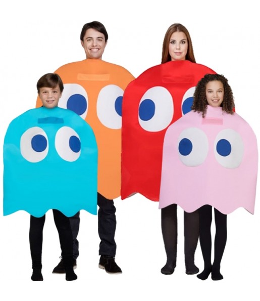 Disfraces Fantasmas Pac-Man para grupos y familias