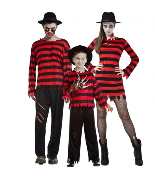 Disfraces Freddy Krueger para grupos y familias