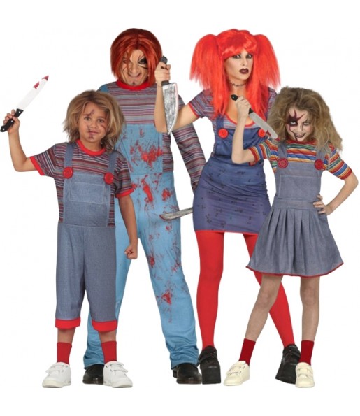 Disfraces Muñecos Killer Chucky para grupos y familias