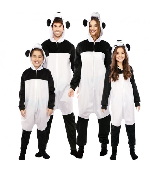 Disfraces Pandas Gigantes Kigurumi para grupos y familias