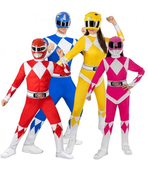 Disfraces Power Ranger para grupos y familias