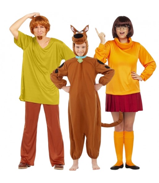 Disfraces Shaggy, Vilma y Scooby-Doo para grupos y familias