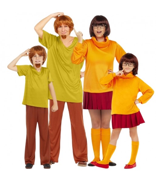 Disfraces Shaggy y Vilma de Scooby-Doo para grupos y familias