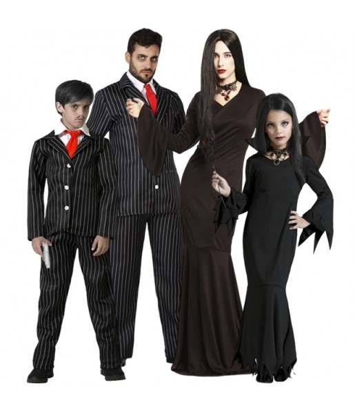 Disfraces Sr.Gómez y Morticia Addams para grupos y familias