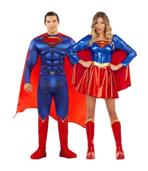 Pareja de Superman y Supergirl Sexy 