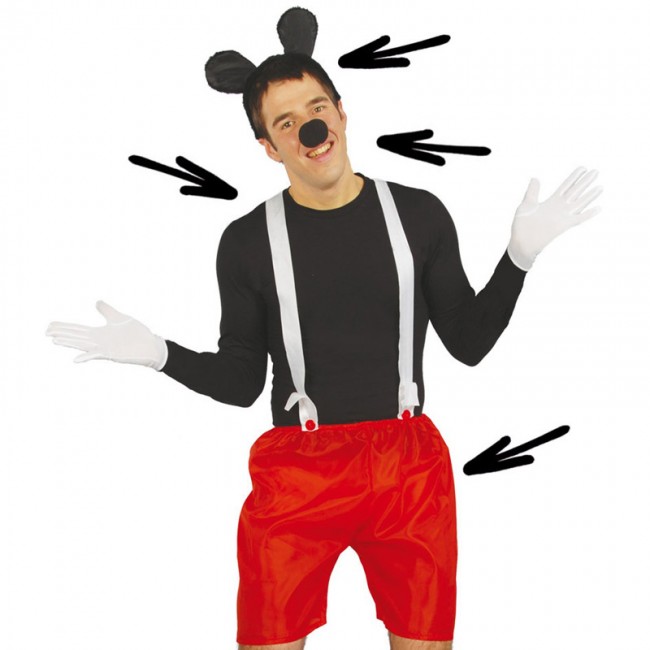 Kit accesorios disfraz Mickey Mouse - Envío en 24h