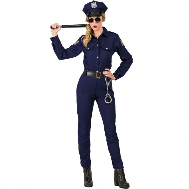 Disfraz divertido de mujer policía