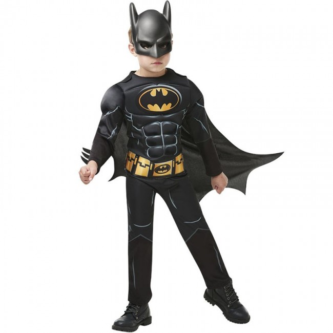 Disfraz de Batman con máscara Katman, disfraz de Batman para niños con  músculos acolchados, cosplay de Halloween (120 cm) : : Juguetes y  juegos