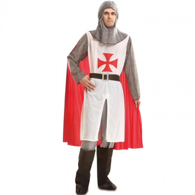 limpiar Herméticamente Feudo ▷ Disfraz Caballero medieval rojo con capa para Hombre |【Envío en 24h】
