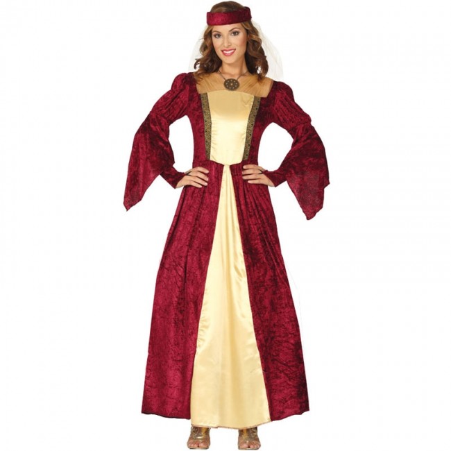Disfraz de Dama Medieval Elegante para mujer