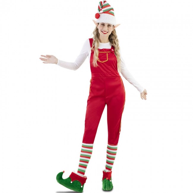▷ Disfraz Elfa de Santa Claus para Mujer de Navidad
