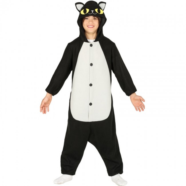 envidia Shetland algo Disfraz Gato Negro Kigurumi Halloween para Niña y niño - Envío en 24h