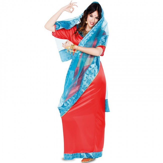 Disfraz de mujer Hindú para mujer en 2023  Vestimenta hindu mujer, Disfraz  mujer, Disfraz de bollywood