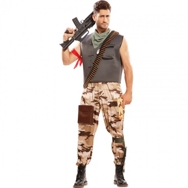 Disfraz militar soldado hombre: Disfraces adultos,y disfraces