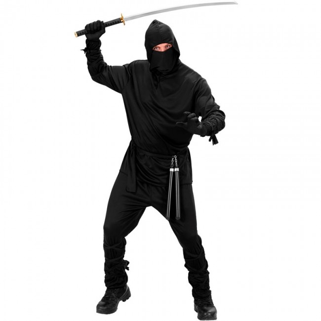 Disfraz Ninja Negro Adulto Unisex - Acción y Misterio