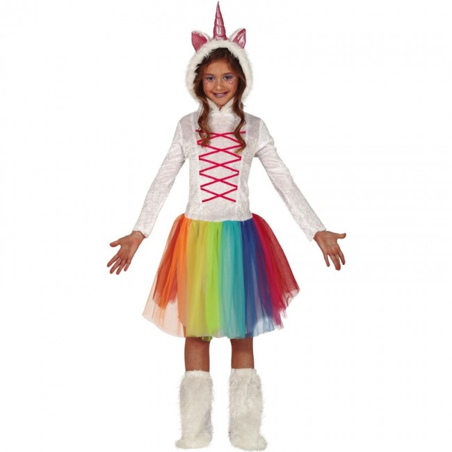 ▷ Disfraz Unicornio Multicolor para Niña【Envío en 24h】