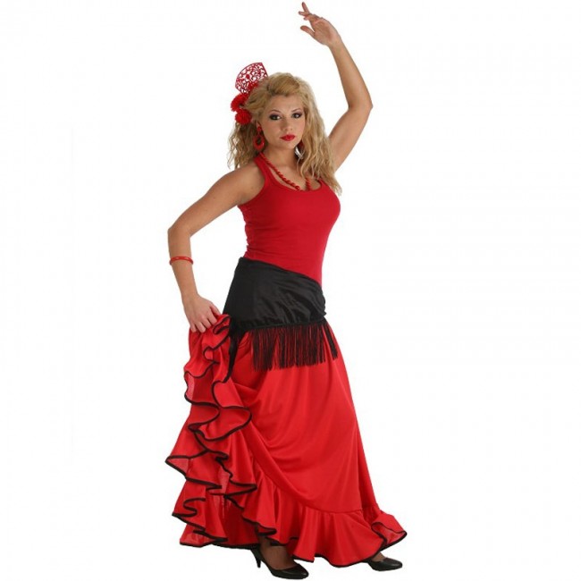 Falda flamenca barata niña- Tienda de danza - Danza y Más