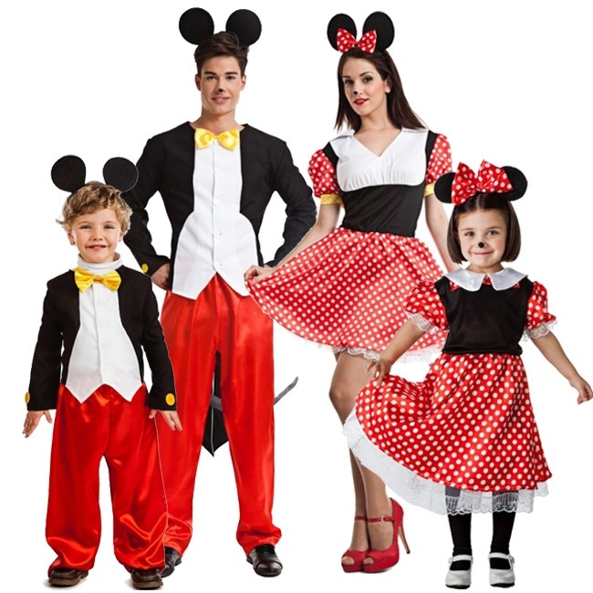 Familia Ratoncitos Mickey Y Minnie Mouse Disfraces Para Grupos Online