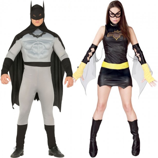 Disfraz de pareja Batman Nueva para adulto | Envíos 24 horas