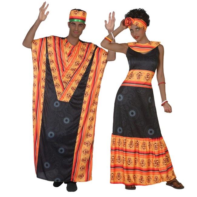 Disfraces africanos » Traje africano para niño y adulto