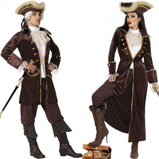 Mujer Cruel Mares Pirata Capitán Vestido Traje con Faja Adjunta