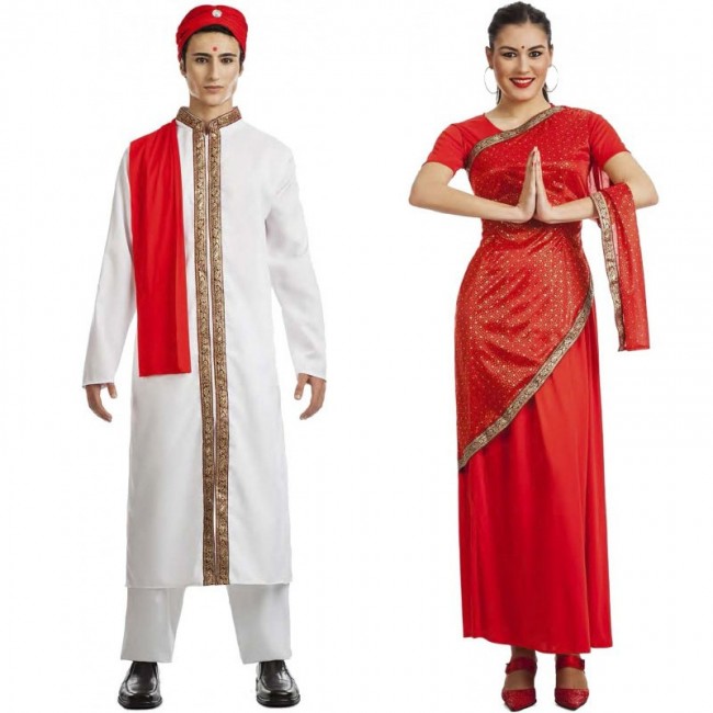Disfraz de pareja de Hindús Bollywood para adulto