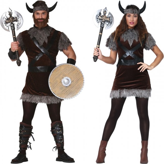 Disfraces de pareja Vikinga para adultos: Disfraces parejas,y disfraces  originales baratos - Vegaoo