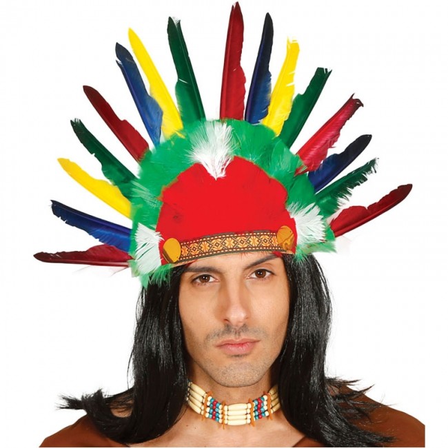 Accesorios de disfraces de de estilo nacional de plumas, indio de