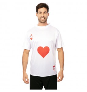 Camiseta de As de Corazones para Adultos Hombre