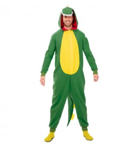 Disfraz de Dinosaurio Kigurumi adulto unisex Hombre