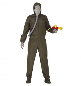 Breaking Bad - Disfraz de Halloween con media máscara y guantes, talla XL