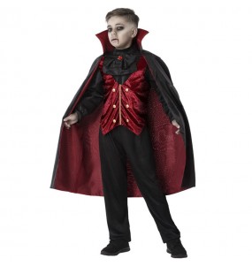 Disfraz de Vampiro con Capa Larga para niño