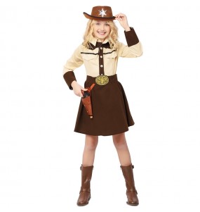 Disfraz de Vaquera Sheriff del Oeste para niña