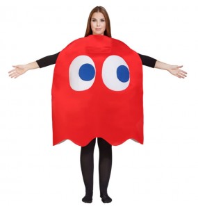 Disfraz de Fantasma Pac-Man Blinky adulto unisex