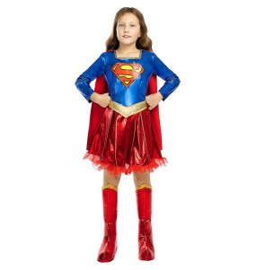 Disfraz de Heroína Supergirl deluxe para niña