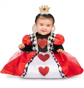 Disfraz de Monarca de Corazones para bebé