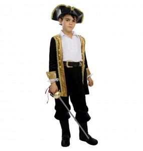 Disfraz de Pirata deluxe Colonial Collection para niño