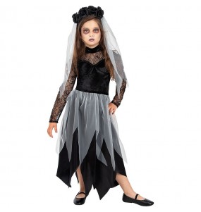 Disfraz de Novia Gótica para niña
