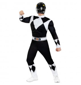 Disfraz de Power Ranger Negro para hombre