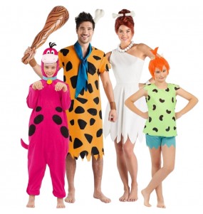 Disfraces Familia The Flintstones para grupos y familias
