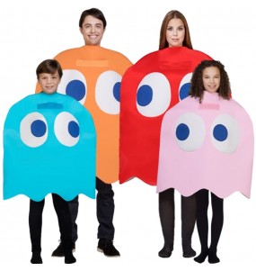 Disfraces Fantasmas Pac-Man para grupos y familias