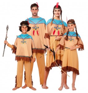 Disfraces Indios del Oeste para grupos y familias