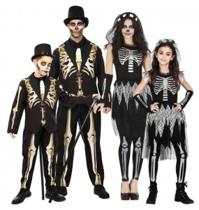 Disfraces Novios Esqueleto para grupos y familias