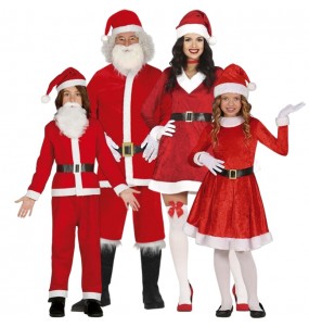 Disfraces Papá y Mamá Noel para grupos y familias